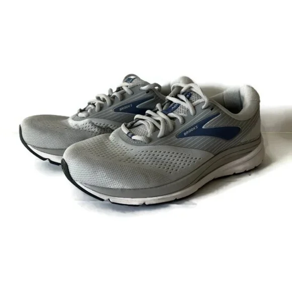 Brooks Addiction 14 Womens Pre-owned Two Tone Gray Running Sneakers - sz 8.5 EE - Picture 3 of 8